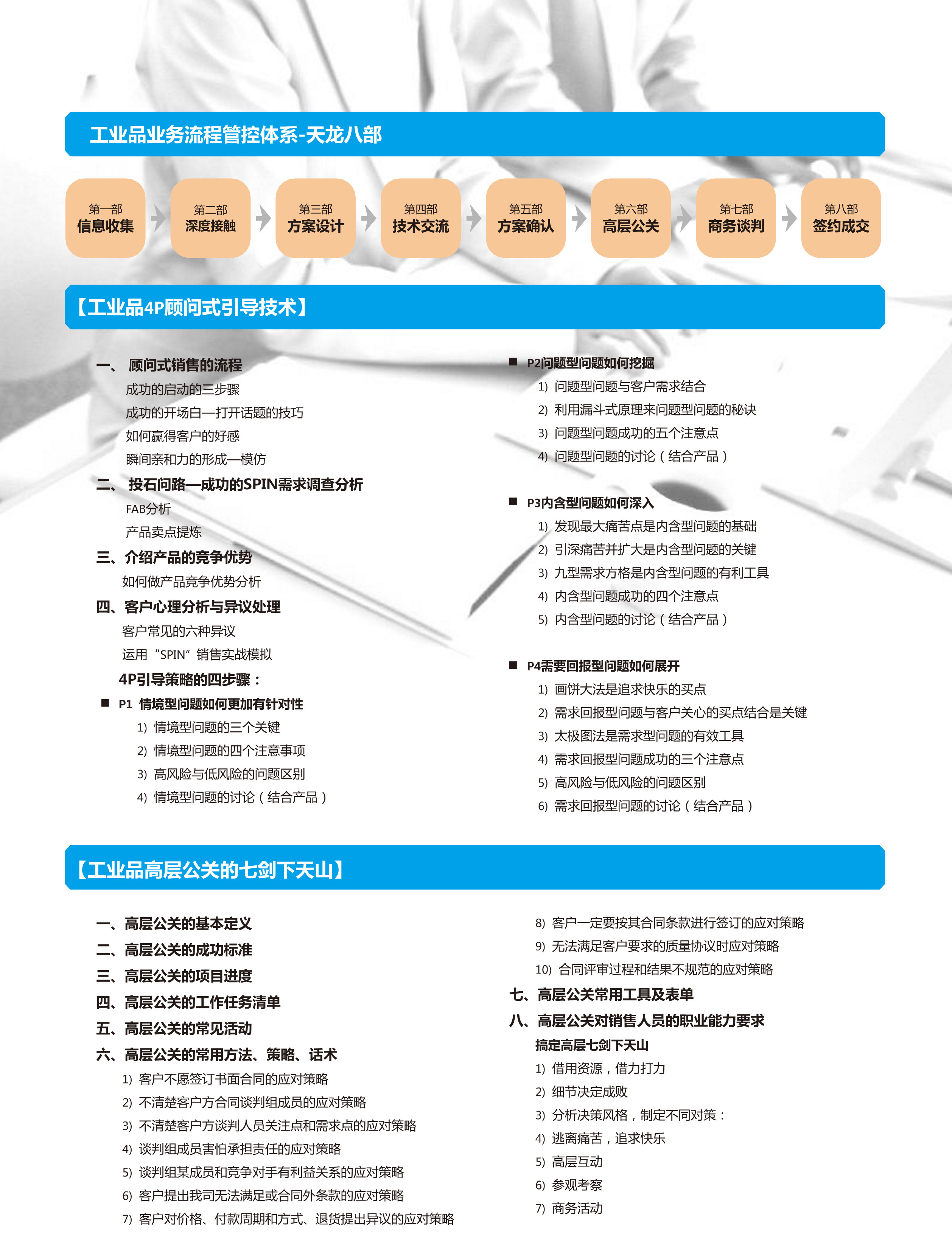 工业品业务流程管控体系4P顾问式引导高层公关